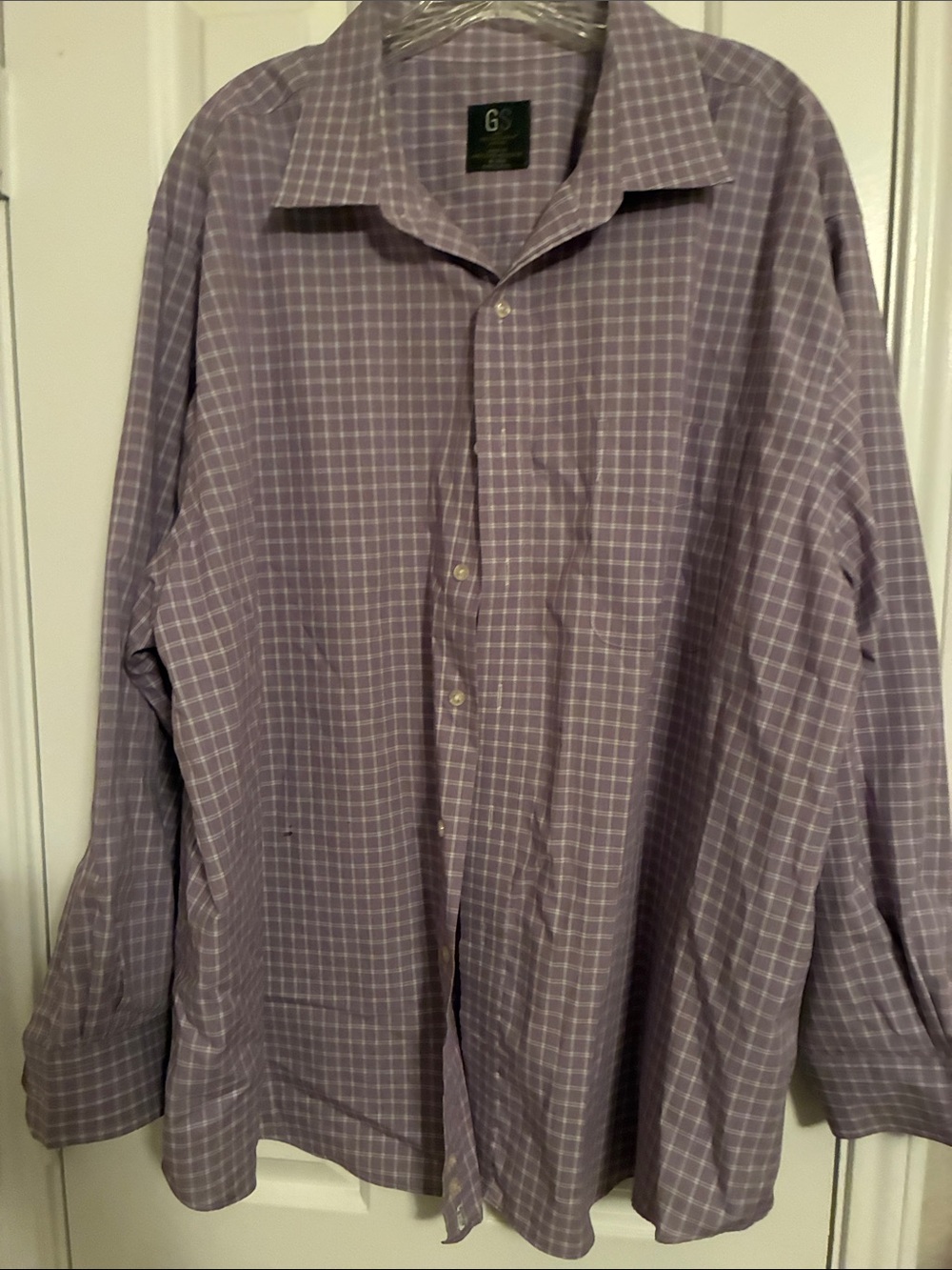 Lavender Check Men's Dress Shirt
